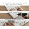 image:imageCosmas 5 Pack 30535ORB Oil Rubbed Bronze Cabinet Hardware Euro Style Bar Handle Pull  312 Hole Centers 578 Overall Length