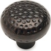 image:imageCosmas 10 Pack 10551ORB Oil Rubbed Bronze Hammered Round Cabinet Knob Hardware  114 Inch Diameter