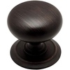 image:imageCosmas 25 Pack 6542ORB Oil Rubbed Bronze Round Cabinet Hardware Knob with Backplate  114 Diameter