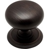 image:imageCosmas 5 Pack 6542ORB Oil Rubbed Bronze Round Cabinet Hardware Knob with Backplate  114 Diameter