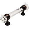 image:imageCosmas 6393ORBC Oil Rubbed Bronze with Clear Glass Cabinet Handle Pull  3 Inch 76mm Hole Centers5