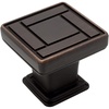 image:imageCosmas 7155ORB Oil Rubbed Bronze Square Cabinet Hardware Knob  118 Inch Square