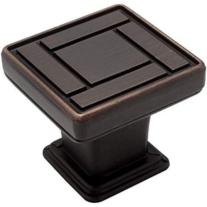 image:image10 Pack  Cosmas 7155ORB Oil Rubbed Bronze Square Cabinet Hardware Knob  118 Inch Square