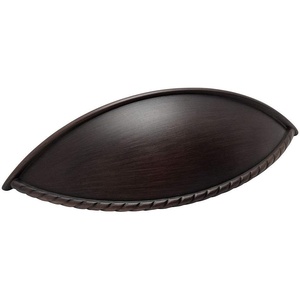 image:image10 Pack  Cosmas 9237ORB Oil Rubbed Bronze Cabinet Hardware Rope Edge Bin Cup Drawer Handle Pull  334 96mm Hole Centers