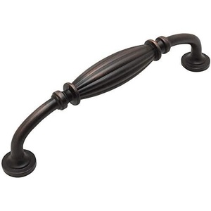 image:image20 Pack  Cosmas 7120ORB Oil Rubbed Bronze Country Style Cabinet Hardware Ribbed Handle Pull  5 Inch 128mm Hole Centers10