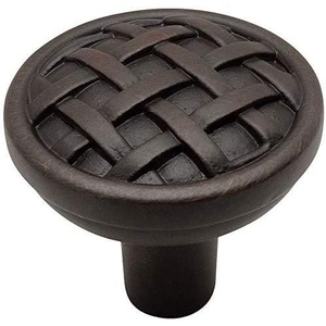 image:image25 Pack  Cosmas 7065ORB Oil Rubbed Bronze Braided Cabinet Hardware Round Knob  138 Diameter