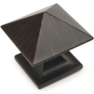image:imageCosmas 10 Pack 10555ORB Oil Rubbed Bronze Pyramid Cabinet Knob Hardware  114 Inch Square