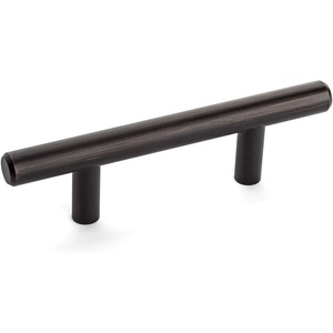 image:imageCosmas 10 Pack 30525ORB Oil Rubbed Bronze Cabinet Hardware Euro Style Bar Handle Pull  212 Hole Centers 478 Overall Length