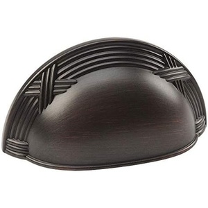 image:imageCosmas 20 Pack 9461ORB Oil Rubbed Bronze Cabinet Hardware Bin Cup Drawer Handle Pull  3 Inch 76mm Hole Centers