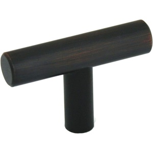 image:imageCosmas 25 Pack 305ORB Oil Rubbed Bronze Cabinet Hardware Euro Style T Bar Knob  2 Overall Length