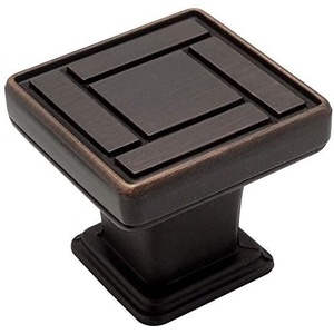 image:imageCosmas 25 Pack 7155ORB Oil Rubbed Bronze Square Cabinet Hardware Knob  118 Inch Square