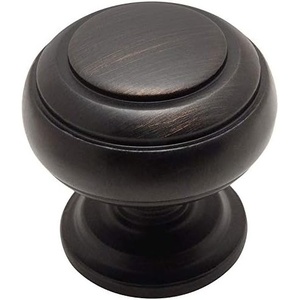 image:imageCosmas 25 Pack 7498ORB Oil Rubbed Bronze Cabinet Hardware Round Knob  114 Diameter  Wide Base