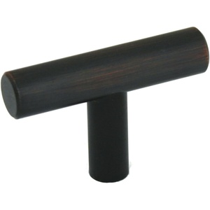image:imageCosmas 305ORB Oil Rubbed Bronze Cabinet Hardware Euro Style T Bar Knob  2 Overall Length2 Overall Length
