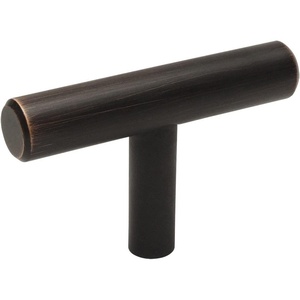 image:imageCosmas 404ORB Oil Rubbed Bronze Solid Steel Construction 38 Inch Slim Line Euro Style Cabinet Hardware TKnob  2 Overall Length