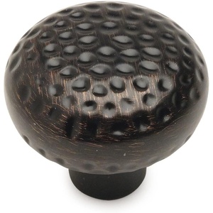image:imageCosmas 5 Pack 10551ORB Oil Rubbed Bronze Hammered Round Cabinet Knob Hardware  114 Inch Diameter