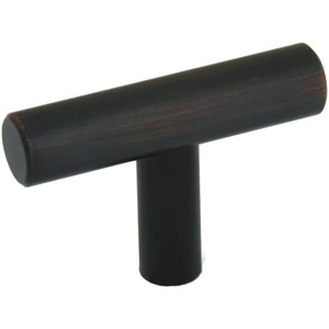 image:imageCosmas 5 Pack 305ORB Oil Rubbed Bronze Cabinet Hardware Euro Style T Bar Knob  2 Overall Length