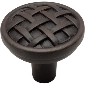 image:imageCosmas 7065ORB Oil Rubbed Bronze Braided Cabinet Hardware Round Knob  138 Diameter