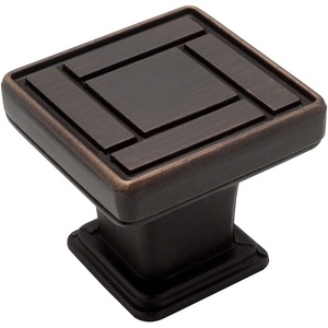 image:imageCosmas 7155ORB Oil Rubbed Bronze Square Cabinet Hardware Knob  118 Inch Square