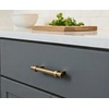 image:imageCosmas 10 Pack 16125BAB Brushed Antique Brass Contemporary Bar Cabinet Handle Pull  212 Inch 64mm Hole Centers