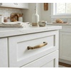 image:imageCosmas 4390BAB Brushed Antique Brass Modern Cabinet Hardware Handle Pull  312 Inch 89mm Hole Centers