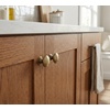 image:imageCosmas 4702BAB Brushed Antique Brass Cabinet Hardware Round Knob  114 Diameter  Wide Base