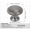 image:imageCosmas 5 Pack 5982BAB Brushed Antique Brass Cabinet Hardware Round Knob  118 Diameter