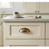 image:imageCosmas 783BAB Brushed Antique Brass Cabinet Hardware Bin Cup Drawer Cup Pull  3 Inch 76mm Hole Centers