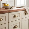 image:imageCosmas 783BAB Brushed Antique Brass Cabinet Hardware Bin Cup Drawer Cup Pull  3 Inch 76mm Hole Centers