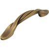 image:image10 Pack  Cosmas 9009BAB Brushed Antique Brass Twist Cabinet Hardware Handle Pull  3 Inch 76mm Hole Centers