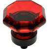 image:imageCosmas 10 Pack 5268ORBR Oil Rubbed Bronze Cabinet Hardware Knob with Red Glass  1516 Diameter