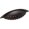 image:imageCosmas 10 Pack 7067ORB Oil Rubbed Bronze Braided Cabinet Hardware Bin Cup Drawer Handle Pull  3 Inch 76mm Hole Centers