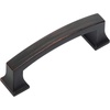 image:imageCosmas 10 Pack 7553ORB Oil Rubbed Bronze Contemporary Cabinet Hardware Handle Pull  3 Inch 76mm Hole Centers