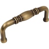 image:imageCosmas 25 Pack 4313BAB Brushed Antique Brass Cabinet Hardware Handle Pull  3 Inch 76mm Hole Centers