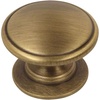 image:imageCosmas 25 Pack 4702BAB Brushed Antique Brass Cabinet Hardware Round Knob  114 Diameter  Wide Base25