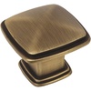 image:imageCosmas 4391BAB Brushed Antique Brass Modern Cabinet Hardware Knob  114 Inch Square