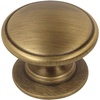 image:imageCosmas 4702BAB Brushed Antique Brass Cabinet Hardware Round Knob  114 Diameter  Wide Base