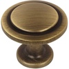 image:imageCosmas 5 Pack 5560BAB Brushed Antique Brass Cabinet Hardware Round Knob  114 Diameter