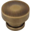 image:imageCosmas 704BAB Brushed Antique Brass Round Contemporary Cabinet Hardware Knob  114 Diameter