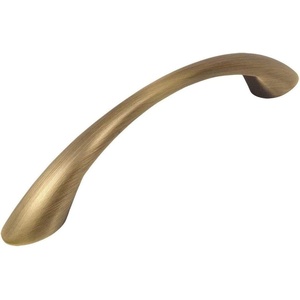 image:imageCosmas 10 Pack 4003BAB Brushed Antique Brass Modern Cabinet Hardware Arch Bow Handle Pull  334 Inch 96mm Hole Centers