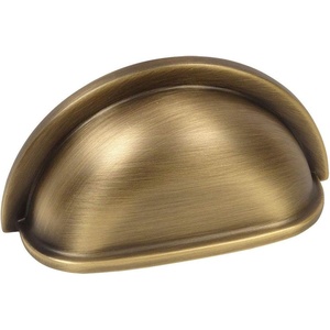 image:imageCosmas 10 Pack 4310BAB Brushed Antique Brass Cabinet Hardware Bin Cup Drawer Handle Pull  3 Inch 76mm Hole Centers25