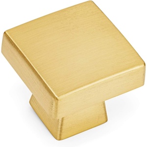 image:imageCosmas 10 Pack 5233BB Brushed Brass Contemporary Square Cabinet Knob