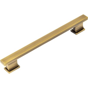 image:imageCosmas 10 Pack 702160BAB Brushed Antique Brass Contemporary Cabinet Hardware Handle Pull  6516 Inch 160mm Hole Centers