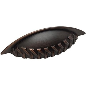 image:imageCosmas 10 Pack 7067ORB Oil Rubbed Bronze Braided Cabinet Hardware Bin Cup Drawer Handle Pull  3 Inch 76mm Hole Centers