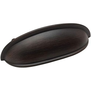 image:imageCosmas 10 Pack 7712ORB Oil Rubbed Bronze Cabinet Hardware Bin Cup Drawer Handle Pull  3 Inch 76mm Hole Centers