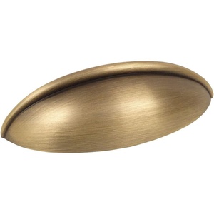 image:imageCosmas 1399BAB Brushed Antique Brass Cabinet Hardware Bin Cup Drawer Handle Pull  212 Inch 64mm Hole Centers