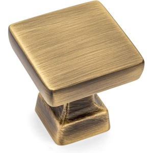 image:imageCosmas 1480BAB Brushed Antique Brass Contemporary Square Cabinet Hardware Knob  1 Square