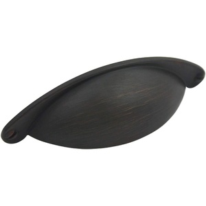 image:imageCosmas 25 Pack 4198ORB Oil Rubbed Bronze Cabinet Hardware Bin Cup Drawer Handle Pull  212 64mm Hole Centers
