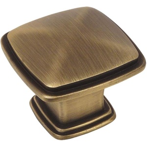 image:imageCosmas 25 Pack 4391BAB Brushed Antique Brass Modern Cabinet Hardware Knob  114 Inch Square