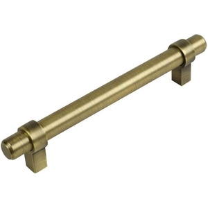 image:imageCosmas 5 Pack 1614BAB Brushed Antique Brass Contemporary Bar Cabinet Handle Pull  4 Inch Hole Centers