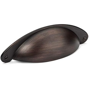 image:imageCosmas 5 Pack 4199ORB Oil Rubbed Bronze Cabinet Hardware Bin Cup Drawer Handle Pull  3 Inch 76mm Hole Centers